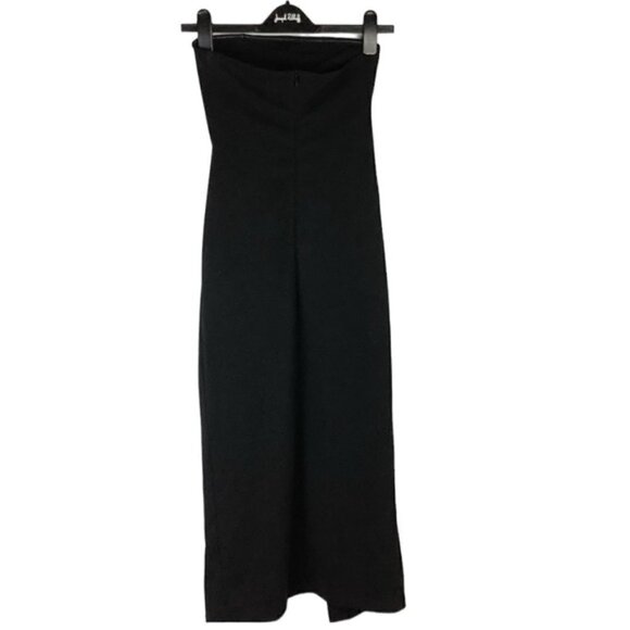 MESHKI STRAPLESS MERCER  BLACK GOLD HOOKS DRESS XXS - Picture 9 of 10